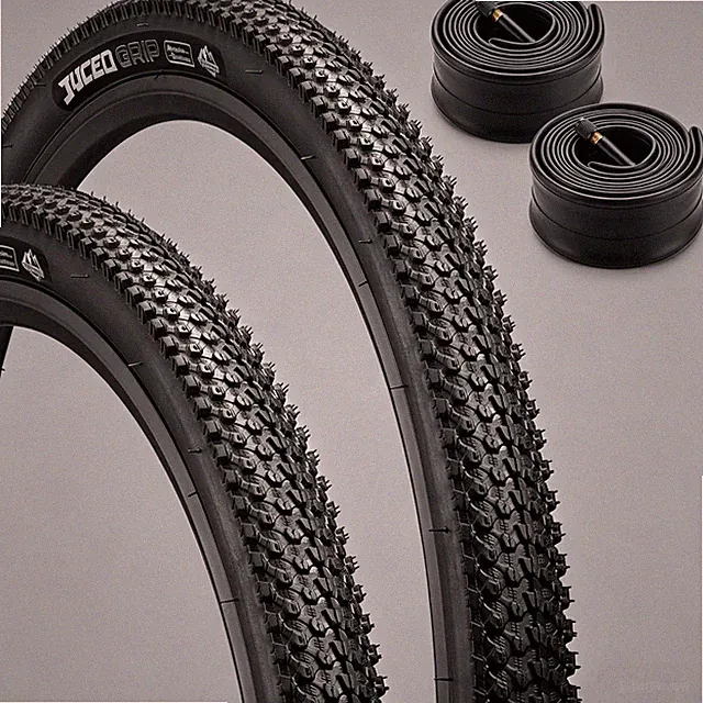 2 Pack 26x1.95 Mountain Bike Tires Inner Tubes Puncture-Protection Bicycle Tires