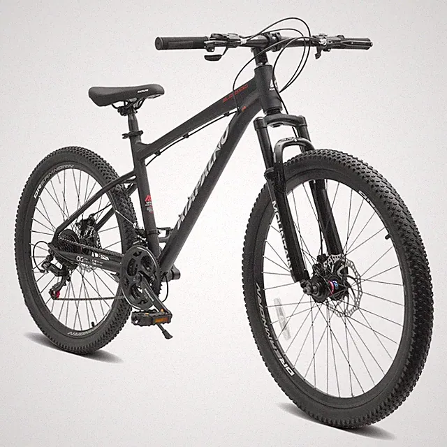 26 In Mountain Bike w/ Disc Brakes 21-Speed Drivetrain, Carbon Steel Frame Ideal