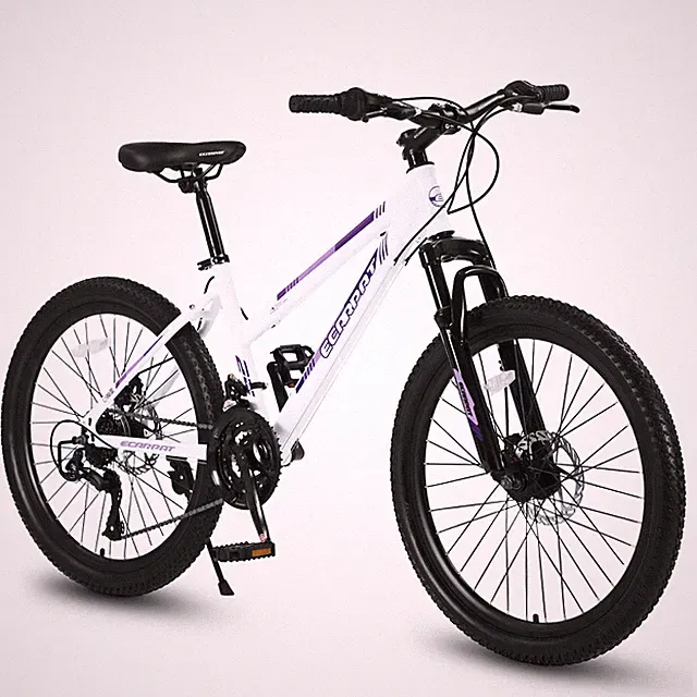 26" Mountain Bike for Teenagers Girls Shimano 21 Speeds Bike w/Dual Disc Brake