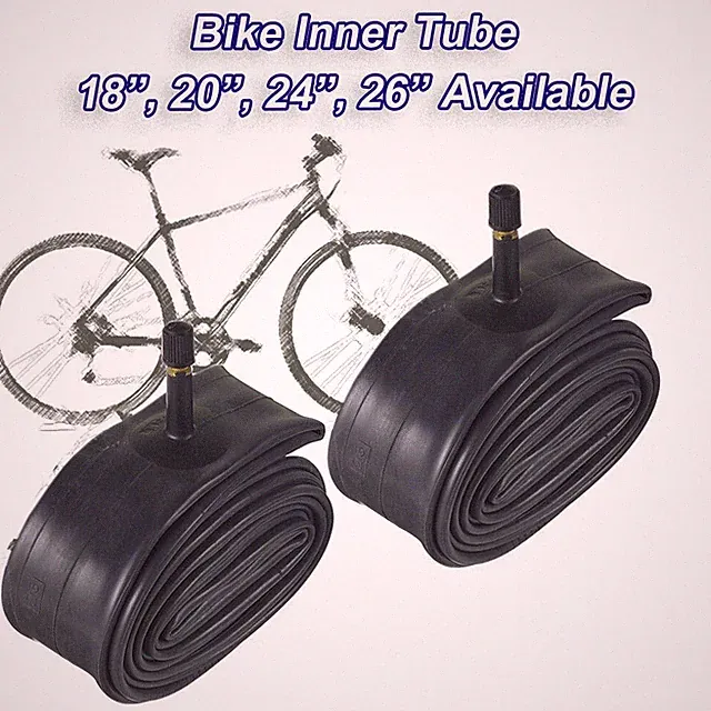 2X Inner Bike Tube Bicycle Rubber Tire BMX Schrader Valve 16" 18" 20" 24" 26" BN