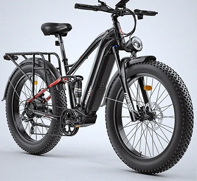 3000W All Terrain Electric Bike 37MPH 95 mile Fat Tire Full Suspension for Adult