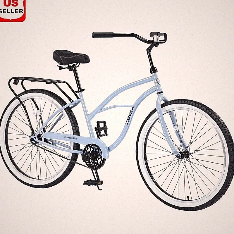 Adjustable Seat Adult Cruiser Bike 26 In Wheel Single Speed Step-Thru Design New