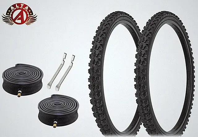 ALTA BICYCLE Wire Bead DURABLE 26 x 2.10 KNOBBY AGGRESSIVE GRIP Tires 6pc SET.