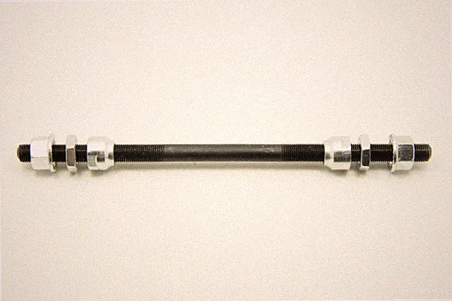 Bike Bicycle Rear Axle 3/8 x 205mm 26tpi Single Speed Black Iron