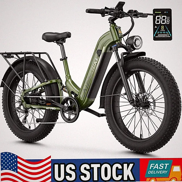 Electric Bicycle For Adults 26" Fat Tire 1800W 48V Motor 17.5Ah 36MPH E-Bike NEW