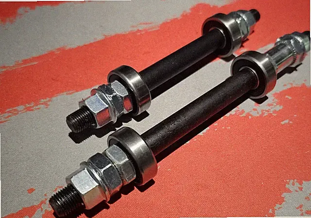 PRO+ BICYCLE HUB AXLE SET W/ SEALED BEARINGS FOR 3/8" x 26T CRO-MO BMX BIKE