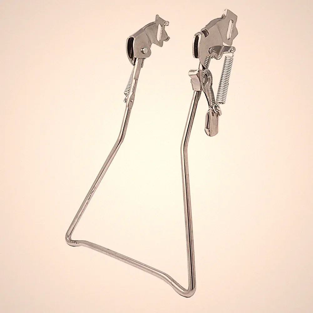 Silver Bicycle Traditional Double Legs Kickstand For 24"/ 26" Single Speed Bikes